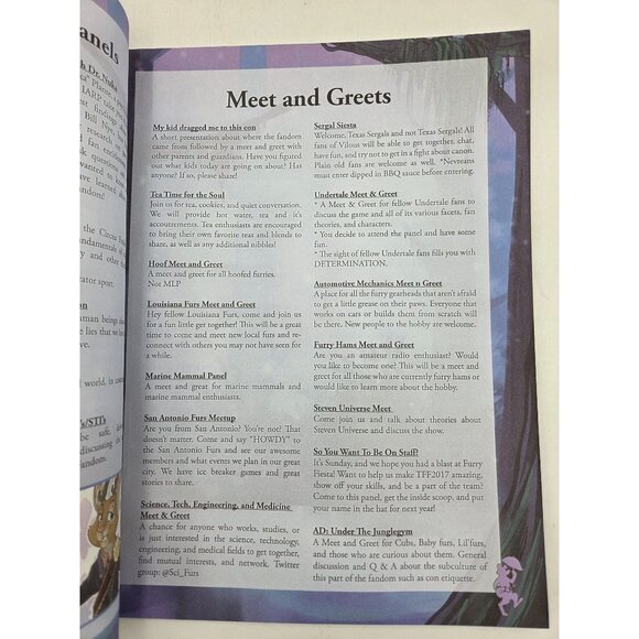 Furry Fiesta Furry Con Night on the Bayou 2016 Event Program - Picture 5 of 9